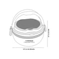 thumbnail image 5 of LONCHERA CIRCULAR CON CUBIERTO Acero inoxidable, anti derrame, diseño innovador, libre de aromas y olores, válvula reguladora de temperatura, 5 of 5