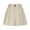 Beige, variant on Women's Elastic Waist Tartan Pleated School Skirts Casual Tennis Skirt with Anti-Exposure Safety Pants A-Line Pleated Short Skirts