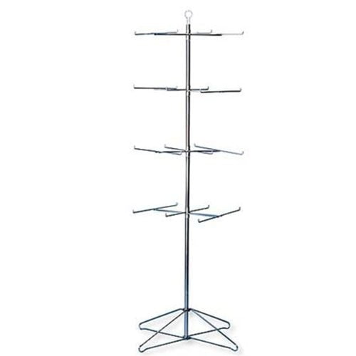 4-Tier Wire 63½”H Retail Display Hanging Floor Spinner Rack