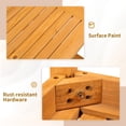 thumbnail image 3 of Ktaxon 18" Wood Square Side Table, Patio End Table, Suitable for Outdoor Porch Deck Pool, Teak, 3 of 11
