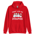 thumbnail image 4 of Itzus Collections Graphic Chillin Christmas Hoodie, Red Unisex, Size M, 4 of 4
