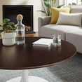 thumbnail image 6 of Modway Lippa 36" Round Wood Grain Coffee Table in White Cherry Walnut, 6 of 6