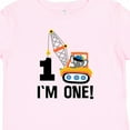 thumbnail image 4 of Inktastic First Birthday Construction Truck 1 Year Old Boys Baby T-Shirt, 4 of 5