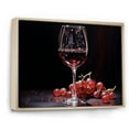thumbnail image 2 of Designart "Glowing Garnet" Wine Floater Framed Canvas Art Print, 2 of 5