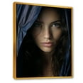 thumbnail image 2 of Designart "Woman'S Elegance In Indigo Incantations I" Fashion Woman Floater Framed Canvas Prints, 2 of 5