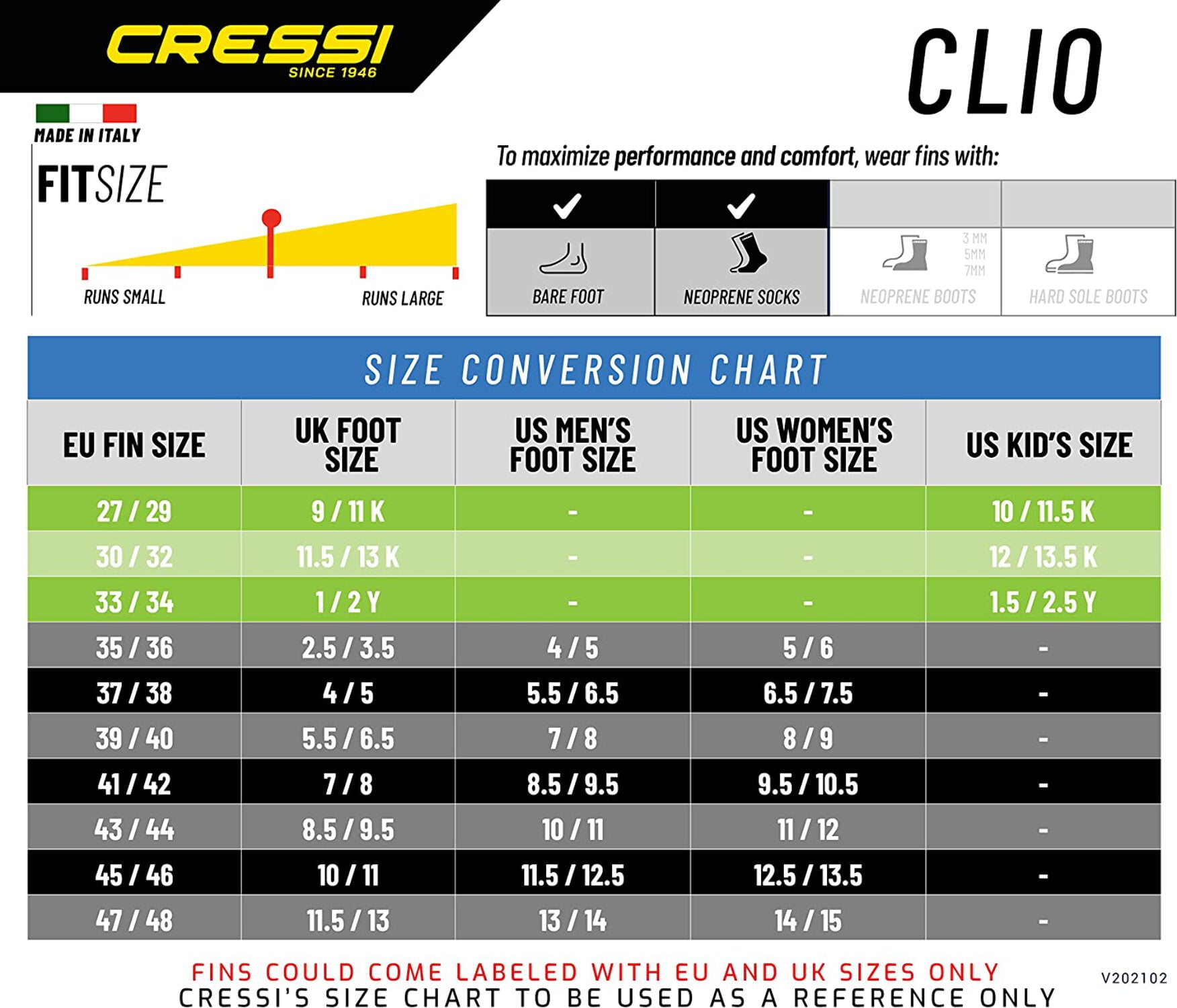 Cressi Cressi Clio Fin