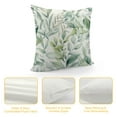 thumbnail image 4 of HENGT Spring Sage Green Leaf Pillow Covers, Eucalyptus Floral Watercolor Pillow Cushion Cases, Gray Seafoam Leaves Print Modern Throw Pillows Cover Decor Gifts for Bed Couch Sofa Living Room, 4 of 5
