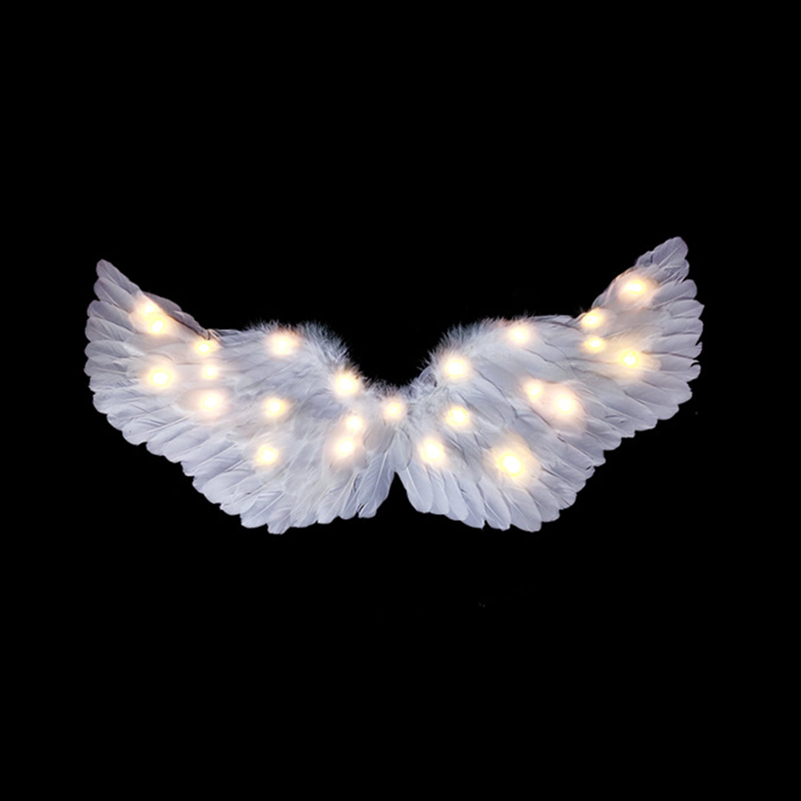 Angel Wings, Light Up Angel Wings and Halos with LED Lights, White
