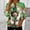 001 Multicolor, variant on St. Patrick's Day Sweatshirt Women Half Zipper Pullover Irish Shamrock Graphic Sweater Tops Casual Long Sleeve Shirts