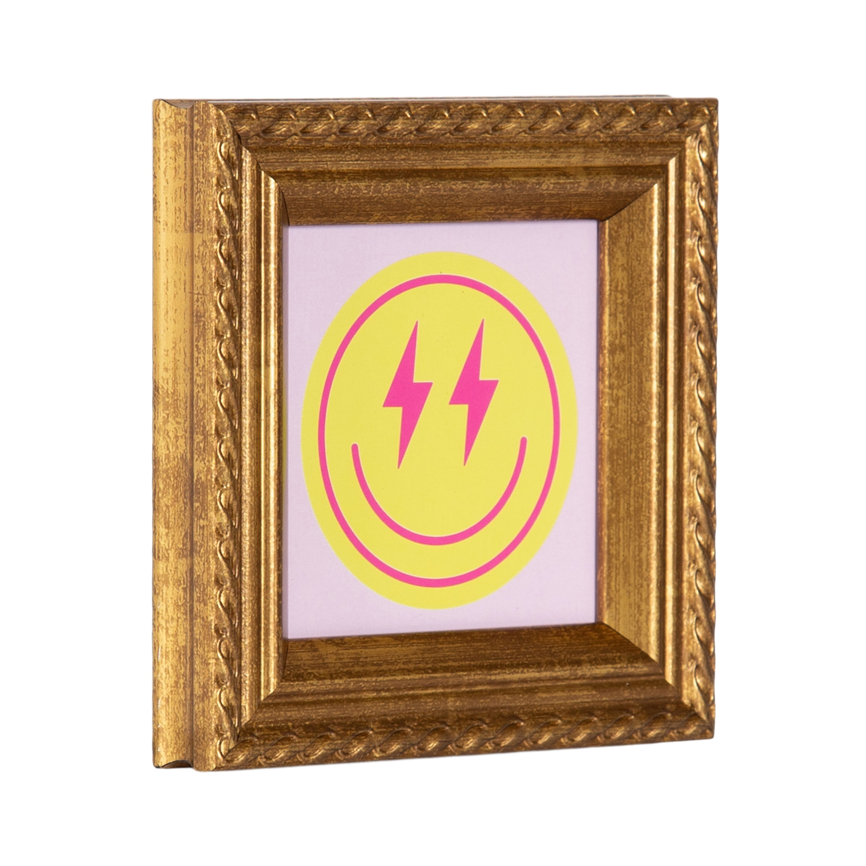 DesignOvation Smiley Faces 4" x 4" Magnetic Mini Art Prints by The Creative Bunch Studio (Set of 3)