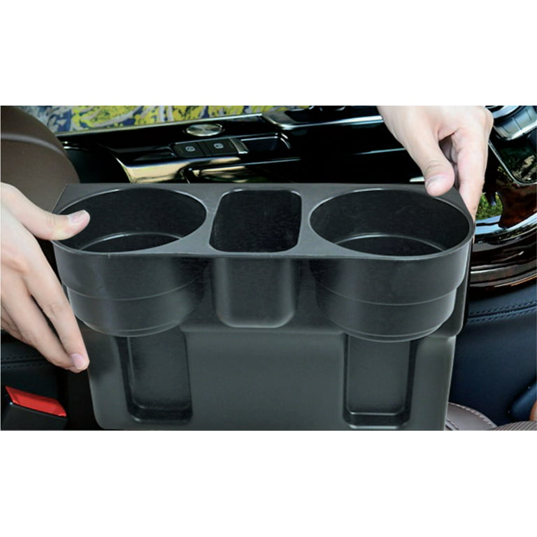 Grand Innovations Universal Cup Holder Multi-Function Wedge Auto Cup Holder  Black