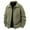 A Army Green, variant on Timoontee Corduroy Coats Men's Long Sleeve Lapel Collar Snap Jacket Fashion Solid Pocket Jacket Fall Winter Fleece Lined Thickened Warm Jacket Coat White M