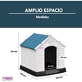 thumbnail image 4 of Casa Para Perro Q Perrón Extra Grande Techo Azul, 4 of 4