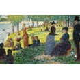thumbnail image 2 of Seurat, Georges 18x13 Gold Ornate Wood Framed with Double Matting Museum Art Print Titled - Oil Sketch for La Grande Jatte, 2 of 4