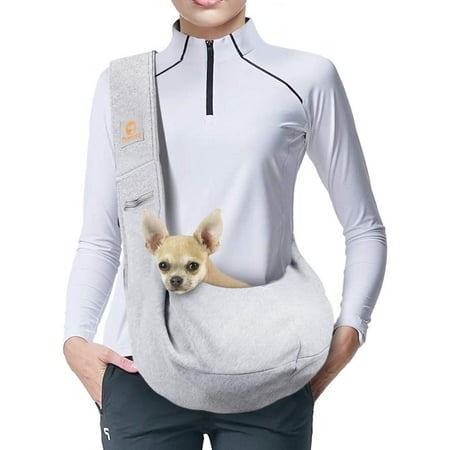 TOMKAS Small Dog/Cat Carrier Sling Hands Free Pet Puppy Outdoor Travel Bag Tote