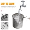 thumbnail image 3 of HLONK Stainless Steel Fryer Mini Basket Deep Frying Pan with Pot Home Kitchen Tool Small Handle Dumpling Skimmer, 3 of 6