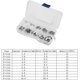 thumbnail image 2 of Surtido de anillos de seguridad de acero inoxidable 304 de 120 piezas de 1,5 mm a 10 mm, kit de anillos de seguridad tipo E con caja de almacenamiento Xemadio YQ-1921, 2 of 9