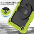 thumbnail image 7 of For Lenovo Tab M10 Plus (3rd Gen) Case 10.6 inch, 360 Rotating Shockproof Cover with Stand, Screen Protector, Shoulder Strap (TB-X6C6/TB-X606), Lime, 7 of 7