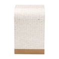 thumbnail image 4 of bali & pari Carlyn Beige and White Capiz Shell 3-Piece Accent Table Set, 4 of 6