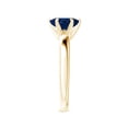 thumbnail image 4 of ANGARA Natural 1.55 Ct Tapered Shank Oval Solitaire Sapphire Ring in 14K Yellow Gold for Women (Size-8x6mm) | September Birthstone, Anniversary, Jewelry Gift for Women | Natural Blue Sapphire Ring, 4 of 10
