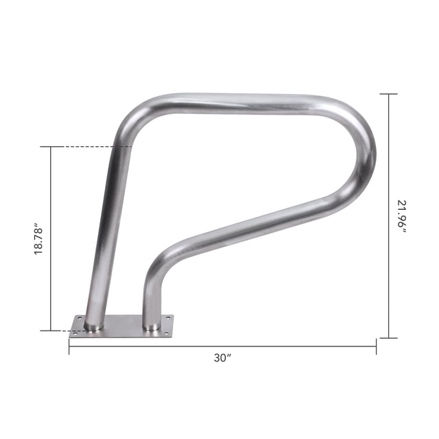 Stainless Steel Swimming Pool Stair Rail with Blue Grip Cover for Spa Inground Pools