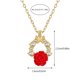 thumbnail image 3 of Collar con cadena de rosas y colgante de clavícula Collar de flores Collares con colgantes, 3 of 8