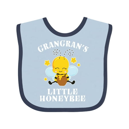 

Inktastic Cute Bee Grangran s Little Honeybee with Stars Gift Baby Boy or Baby Girl Bib