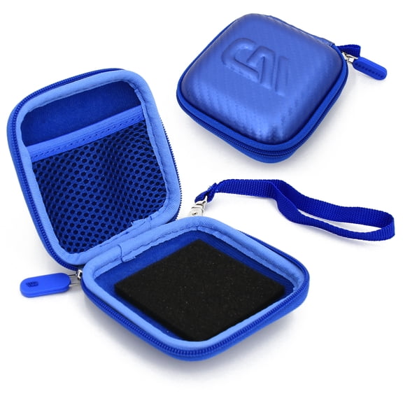 CASEMATIX Blue Hard Shell Case for Beats Powerbeats Fit Wireless Earbuds