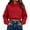 Red women cropped hoodie a1, variant on Tusihei Women's Cropped Hoodie Casual Long Sleeve Pullover Sweatshirt Solid Slim Fit Trendy Basic Tops Fall Winter Daily Outfits Streetwear, Green XL