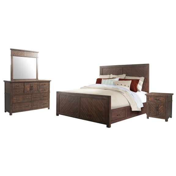 Picket House Furnishings Dex Queen Platform Storage 4PC Bedroom Set