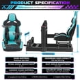 thumbnail image 2 of Racing Simulator Cockpit Stand with Elite Series Racing Seats for Logitech/Thrustmaster/Fanatec G29 G920 G923 T80 T300,djustable Steering Wheel Stand,Not Included Wheel,Pedals & Shifter, 2 of 7