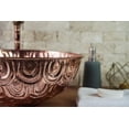 thumbnail image 2 of 100% Solid Engraved Copper Vessel Sink with Floral Design | Handmade Artistic Vanity Bowl for Bathroom & Kitchen | Decorative Hammered Copper Wash Basin | Durable, Easy to Clean & Eco-Friendly, 2 of 9