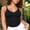 Black, variant on GZWYHT Bra Tank Tops For Women V Neck Racer Back Tank Top For Women Padded Ribbed Long Tank Fitted Basic Cami Tops Bodysuits Tops Beige L