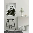 thumbnail image 3 of Melancholy Panda Painting Print on Wrapped Canvas, 3 of 7