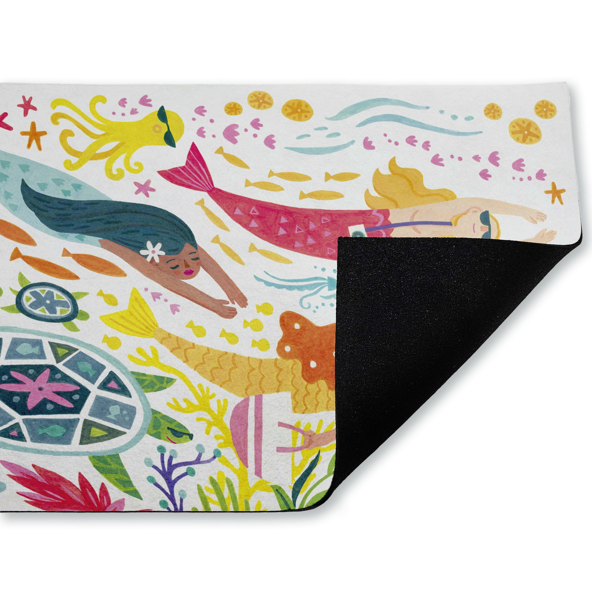 Stupell Industries Swimming Mermaids & Merman Printed Outdoor Door Floor Mat, design by Irene Chan