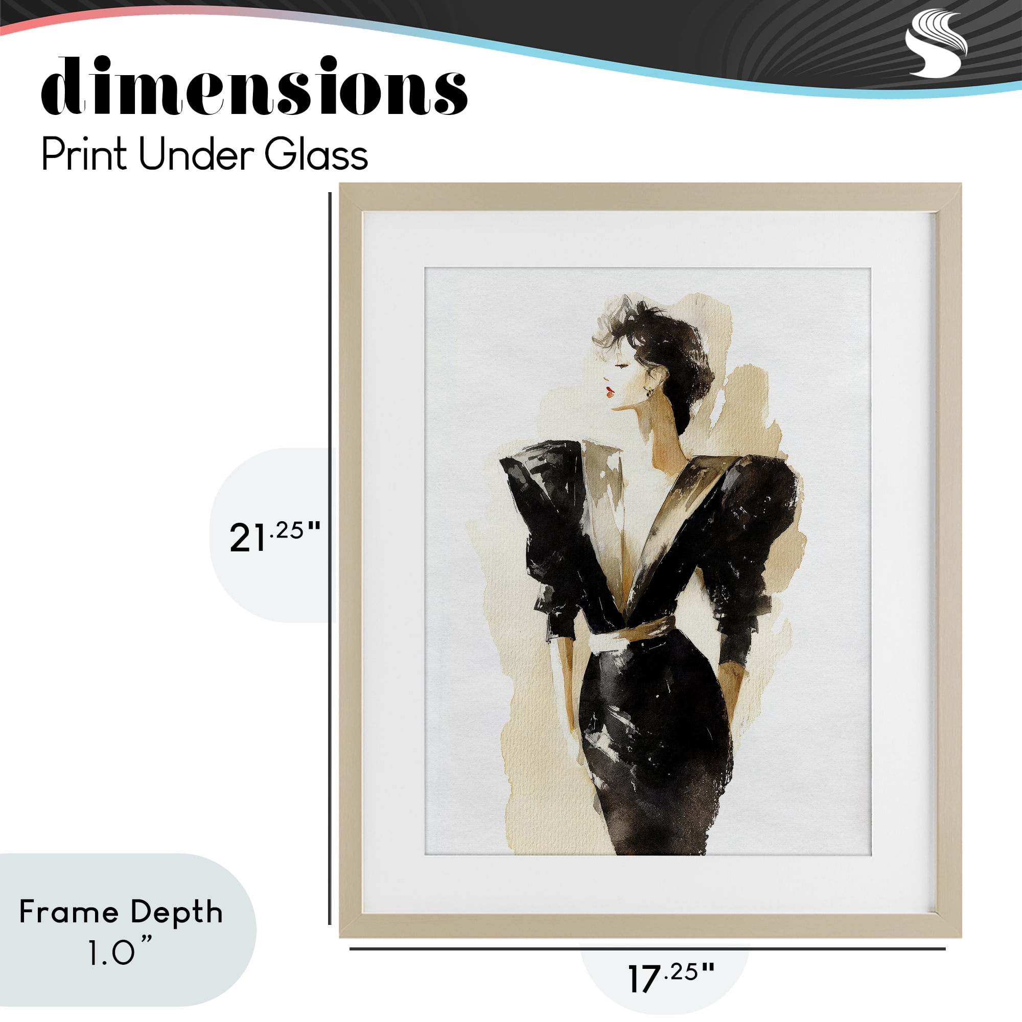 Stupell Industries Timeless Velvet Attitude Birch Framed Print Under Glass, design by Svetlana Aleynikova