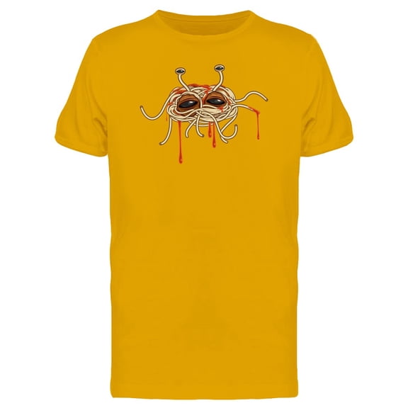 Cool Flying Spaghetti Monster T-Shirt Men -Image by Shutterstock, Male Large