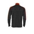 thumbnail image 2 of Holloway Sportswear M Boys ELECTRIFY 1/2 ZIP PULLOVER Black Heather/Orange 222642, 2 of 7