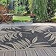 thumbnail image 3 of Rugshop Tapis d'Intérieur/extérieur Design Feuille 5 Pieds x 7 Pieds Bleu, 3 of 4