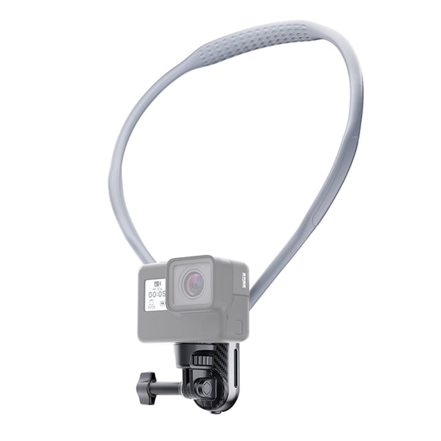 Graflsoa Hands-Free Neck Mount for POV Video Recording with 1/4" Screw, Compatible with Sports Cameras, Adjustable & Comfortable Design for Men and Women
