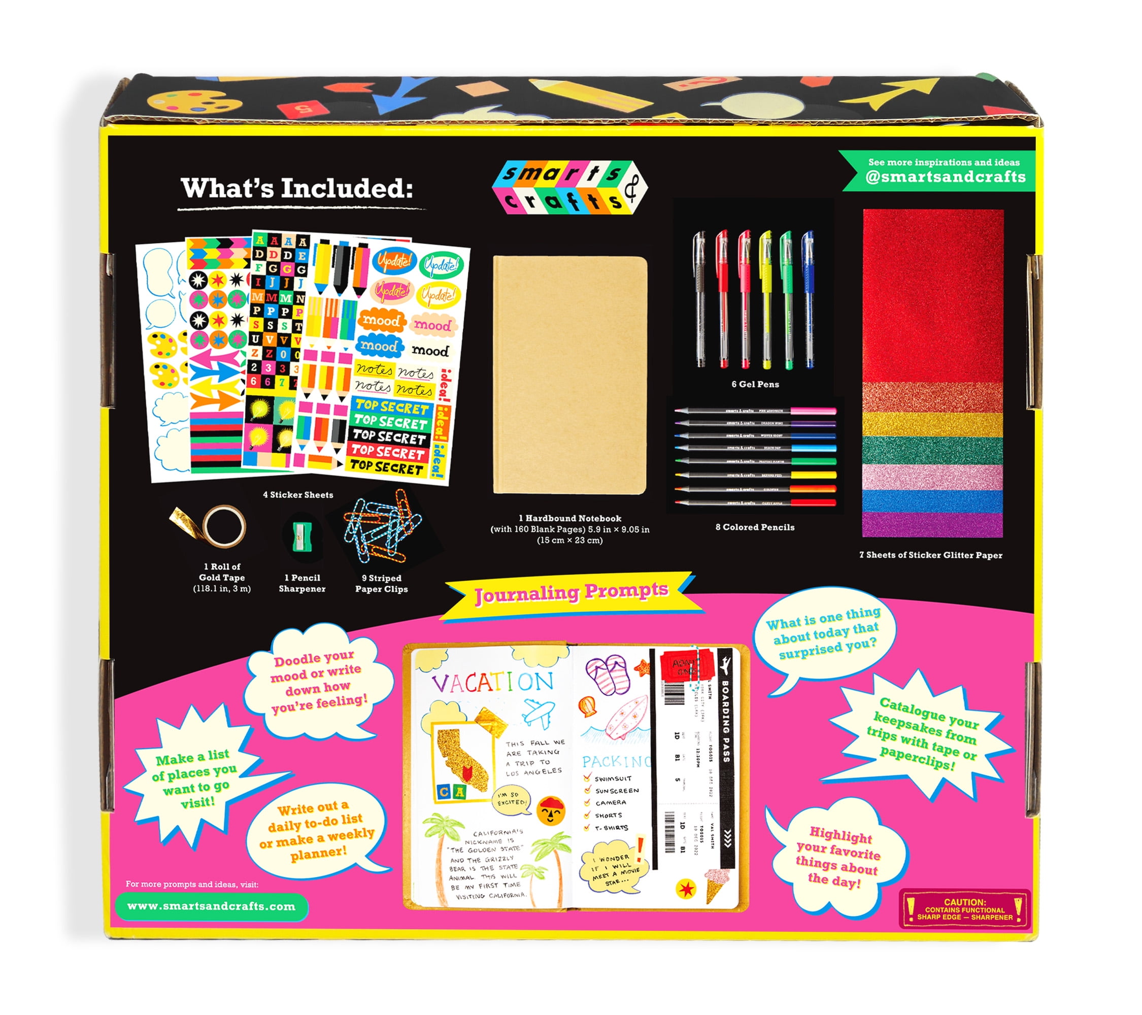 Smarts & Crafts Journal Studio with Hardbound Paper Notebook
