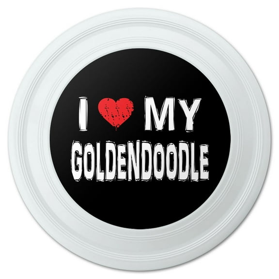 I Love My Goldendoodle Stylish Novelty 9" Flying Disc