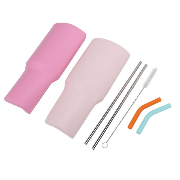 Separador de Bebidas 2 en 1, Vaso Con Revestimiento Reutilizable, Accesorios para Botellas de Agua para Fiestas, Ocio, Oficina Al Aire Libre