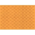 thumbnail image 1 of Ahgly Company Indoor Rectangle Checkered Orange Modern Area Rugs, 5' x 7', 1 of 4
