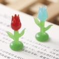 thumbnail image 3 of Glass Flower Smooth Surface Desktop Decoration Glass High Simulation Glass Flower Ornament for Living Room, 3 of 8