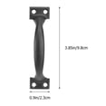 thumbnail image 2 of 10pcs 4 Inches Retro Style Drawer Handle Dumpling Shape Pull Ring Knob for Kitchen Drawer Cabinet (Black), 2 of 8