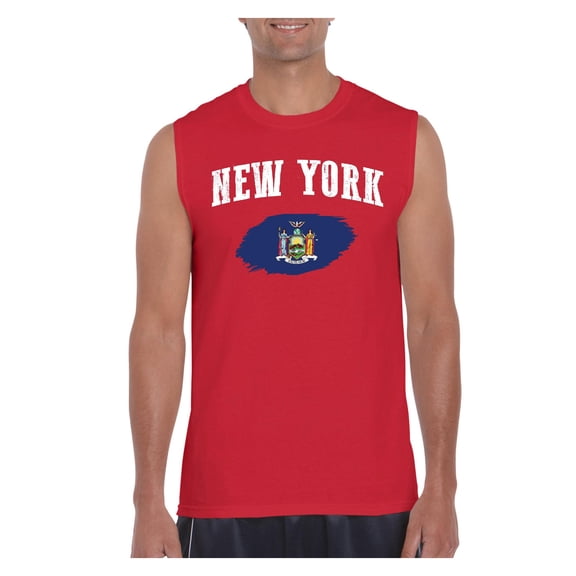 Normal is Boring - Men's Graphic T-Shirt Sleeveless, up to Men Size 3XL - New York