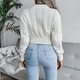 thumbnail image 5 of XINSHIDE Female Sweaters Crew Neck Long Sleeve Loose Chunky Knitted Pullover Sweater Jumper Tops sweaters for teen girls, 5 of 6