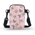 thumbnail image 2 of HELLHERO Hummingbird Rose Polyester Travel Crossbody Purse Double-layer Daily Commute or Casual Outings Lightweight, 2 of 7
