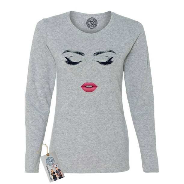Custom Apparel R Us Womens Long Sleeve Beautiful Face Walmart Com Walmart Com Custom Apparel R Us Womens Long Sleeve Beautiful Face Walmart Com Walmart Com